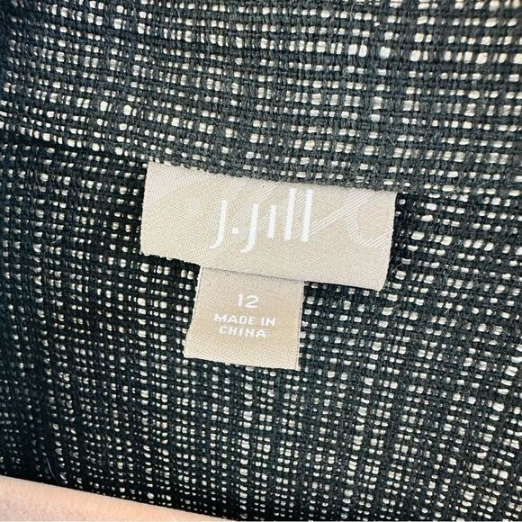 J Jill Black Metallic Jacket Size 12 - Picture 2 of 4